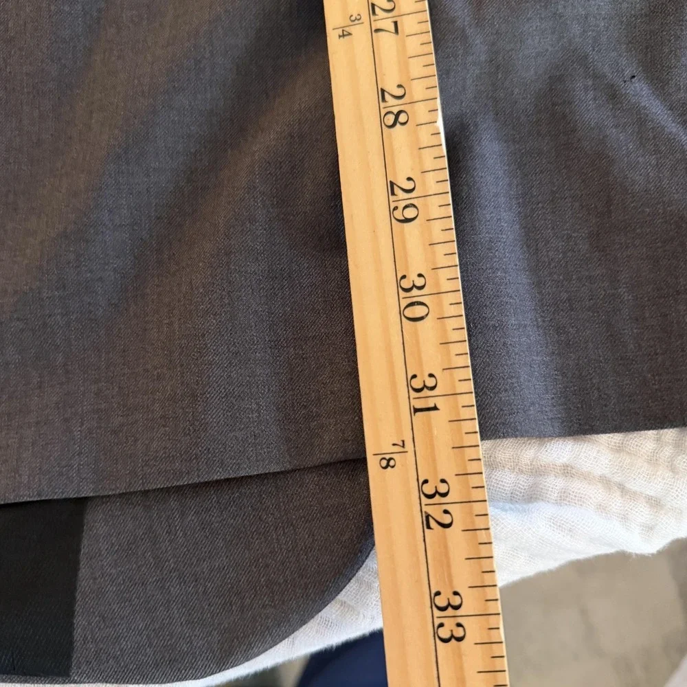 Vera Wang Men's Tuxedo Jacket 54R Gray Wool Satin Trim Formal Blazer Notch Lapel
